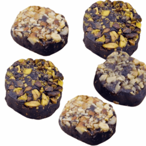 Mazapanes de cacao y nueces Luna Cacau, elaborados artesanalmente.