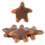 Tortugas de Dátiles<br>Con Chocolate y Nuez Pecana